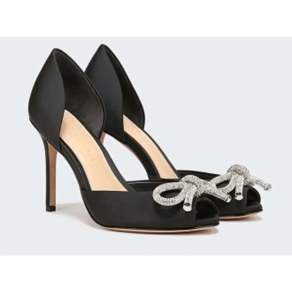 Veronica Beard Gadot Crystal Embellished Bow Heels Sz. 11